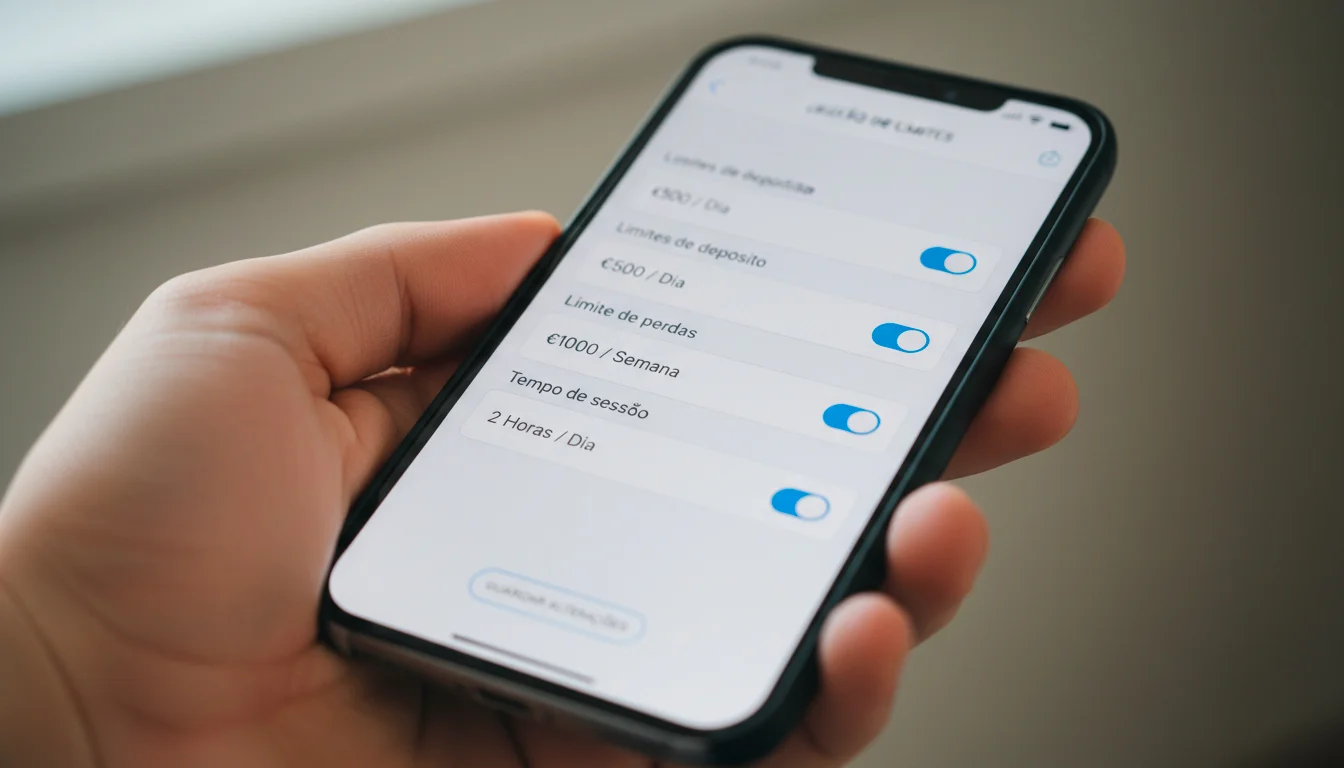 Mão a configurar definições de segurança num smartphone